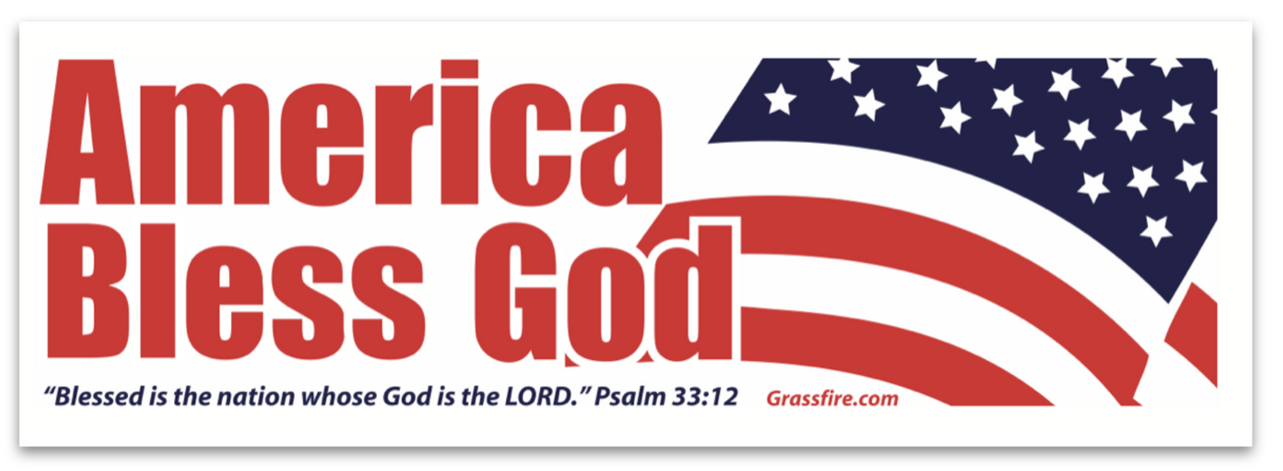 America Bless God ReSticker