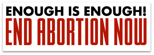 End Abortion Now ReSticker