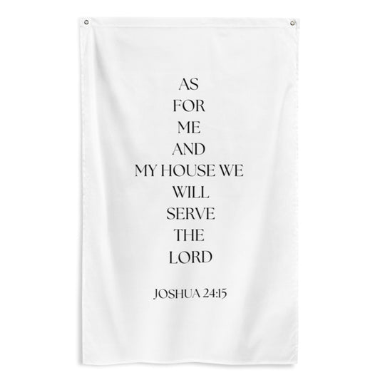 Joshua 24:15 Scripture Flag