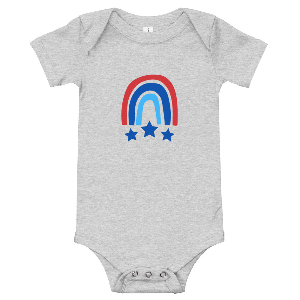 Americana Rainbow Baby Onesie