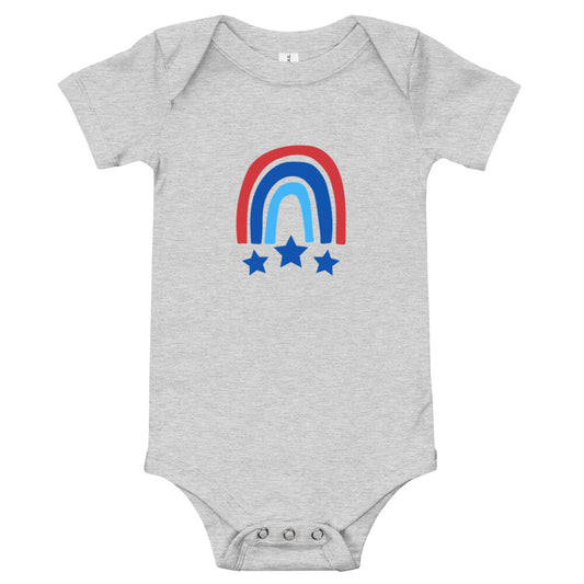 Americana Rainbow Baby Onesie