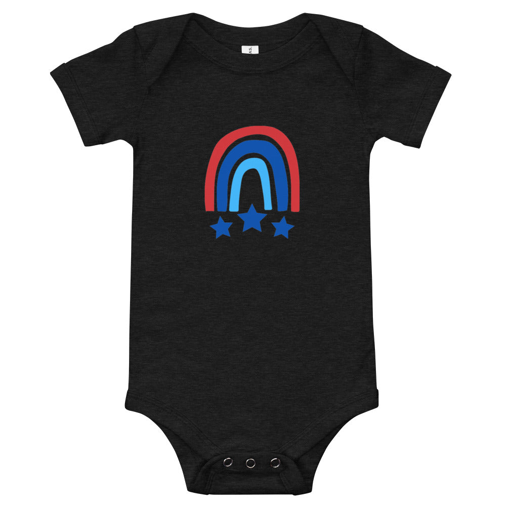 Americana Rainbow Baby Onesie