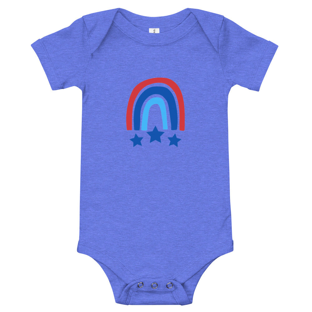 Americana Rainbow Baby Onesie