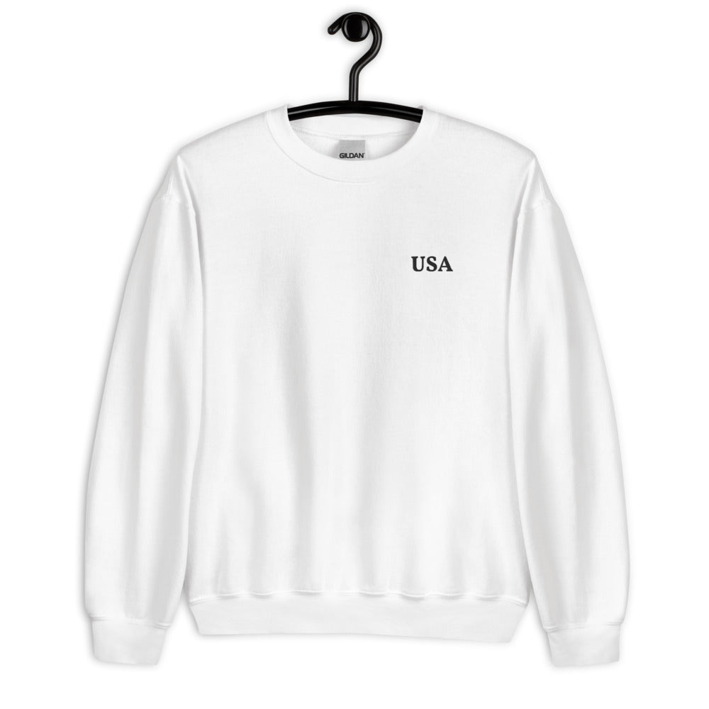 USA Embroidered Unisex Sweatshirt