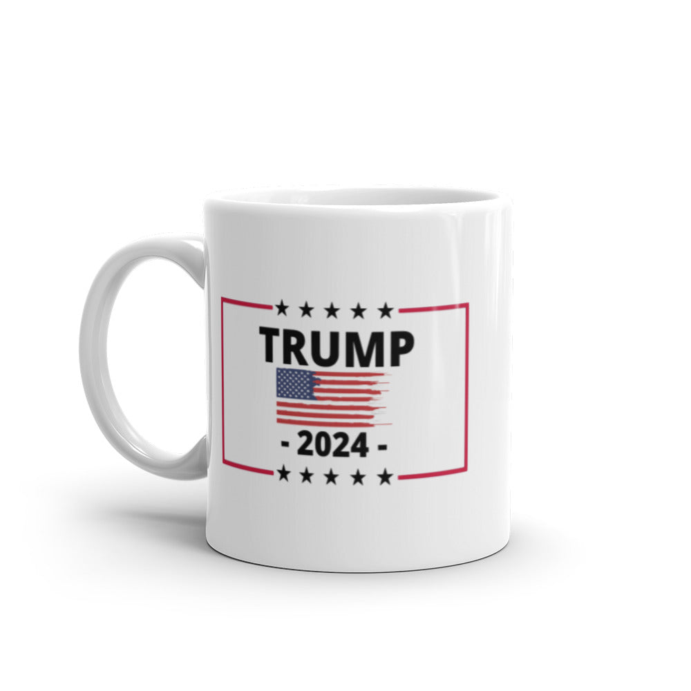 Trump 2024 Distressed Flag Mug