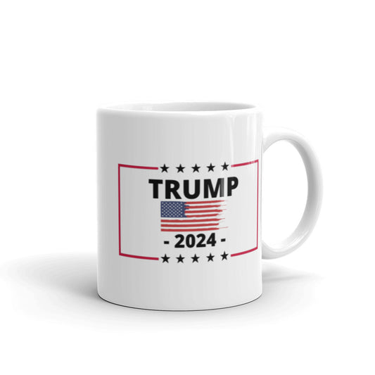 Trump 2024 Distressed Flag Mug