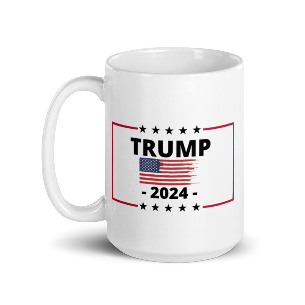 Trump 2024 Distressed Flag Mug