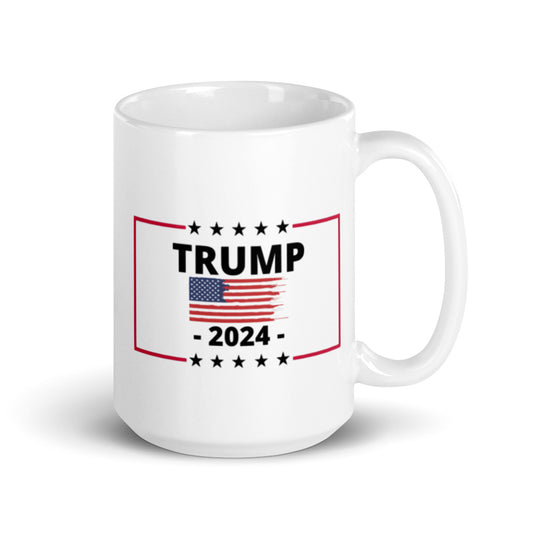 Trump 2024 Distressed Flag Mug